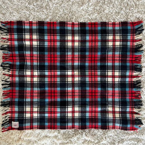 34/44 Vintage Curvon Jewel Wool Stadium Blanket - Picture 2 of 3